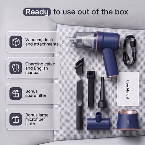 Car vacuum — what's in the box